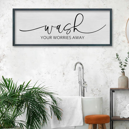 FZMHASLWW Gather Sign Wall Decor 32"×12" Large Wooden Framed for Dining Room Simple Home Kitchen Hanging Art (Wood)