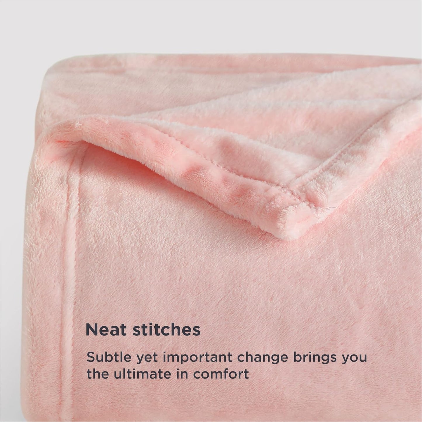 Bedsure GentleSoft Fleece Throw Blanket for Couch Grey - Lightweight Plush Fuzzy Cozy Soft Blankets and Throws for Sofa, Couch, Travel, Camping, 50x60 inches - Colors A