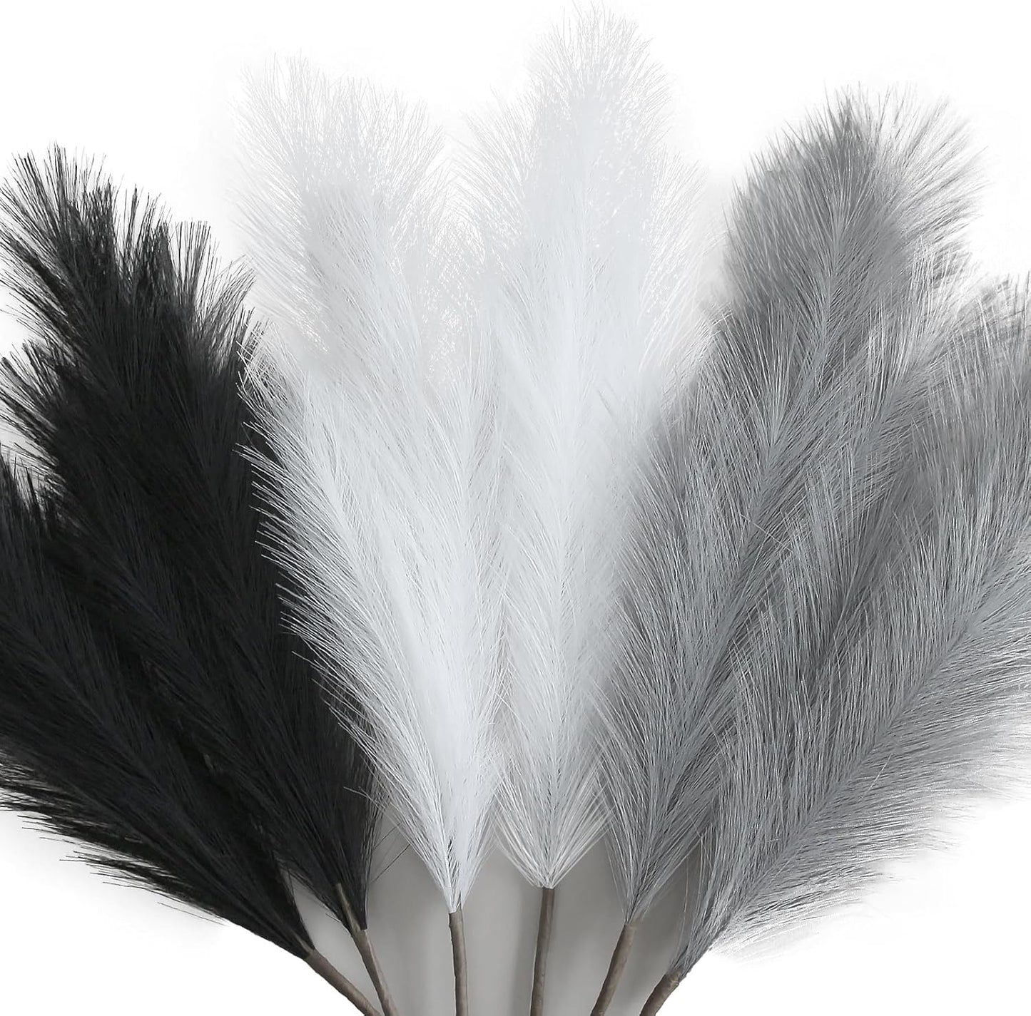 ZIFTY 7-Pcs 38"/3.1FT Faux Pampas Grass Large Tall Fluffy Artificial Fake Flower Bedroom Decor Boho Decor Bulrush Reed Grass for Vase Filler Farmhouse Home Wedding Decor (Beige Mixed)