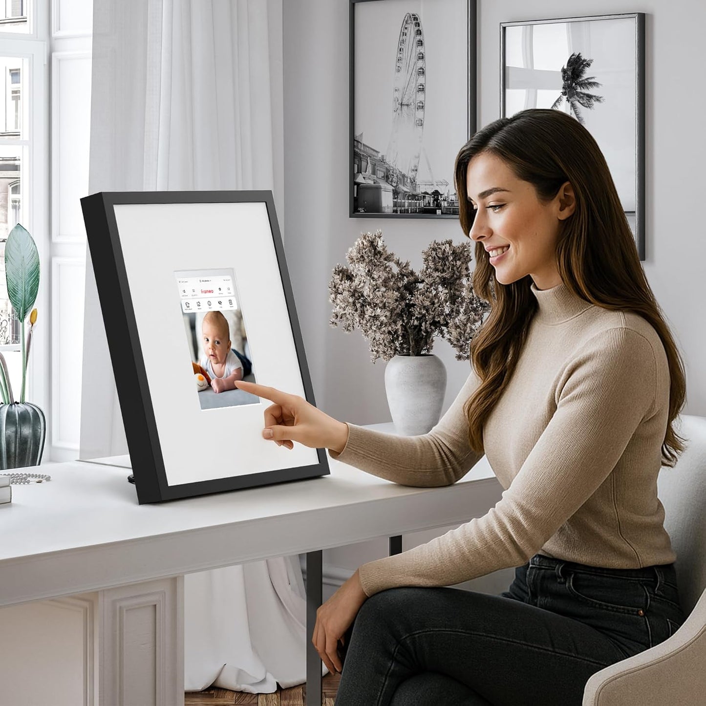 Americanflat 12x16 Shadow Box Frame with Polished Plexiglass - Silhouette Collection - Large Shadow Box Display Case for Tabletop and Wall Display - Black with Soft Felt Back