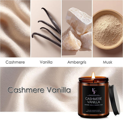 Scented Candles for Home Scented Aromatherapy Candles, 4 Pack 28 Oz Soy Wax Candle Gift Set Valentine's Day Gift for Women Men (Lavender/Vanilla//Sandalwood Rose/Moroccan Amber)
