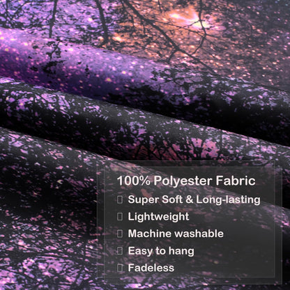 Miytal Blacklight Waterfall Tapestry - UV Reactive Glow in the Dark Neon Forest Wall Hanging, Vibrant Nature Landscape Wonderland for Bedroom, Living Room Decor - 51.2" x 59.1"