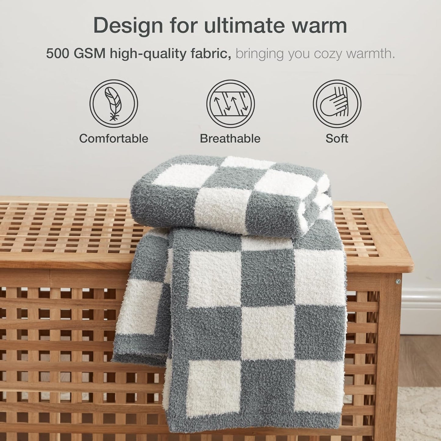 EXQ Home Fleece Throw Blanket for Couch or Bed - 3D Imitation Turtle Shell Jacquard Decorative Blankets - Cozy Soft Lightweight Fuzzy Flannel Blanket Suitable for All Seasons(50"×60",Beige)