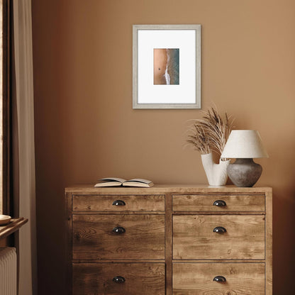 Americanflat 11x14 Picture Frame with Shatter-Resistant Glass - Use as 5x7 Frame with Mat or Display 11x14 Photo Without Mat - Signature Collection - Picture Frames for Wall Display - Black