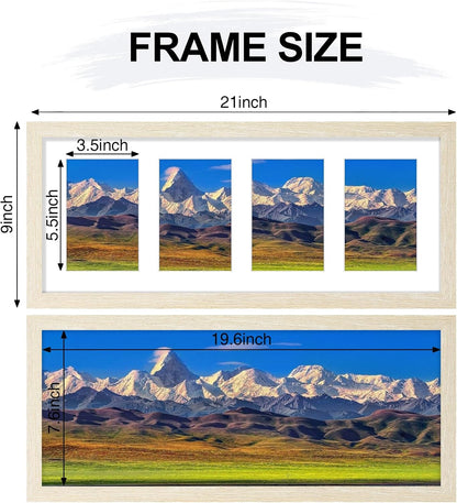 Vittanly 11x14 Collage Picture Frame, Displays 5Pcs 4x6 Pictures with Mat or 1Pcs 11x14 without Mat for Wall Mounting, Picture Frames Collage Wall Decor in Black, 1 Pack