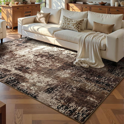 Ompaa 2x6 Rug Runners for Hallways Kitchen Runner Rug Non Slip Washable Grey Long Runner Rugs with Rubber Backing Soft Abstract Carpet Runner for Hallways, Kitchen, Bedroom, Bathroom, Entryway - Colors A