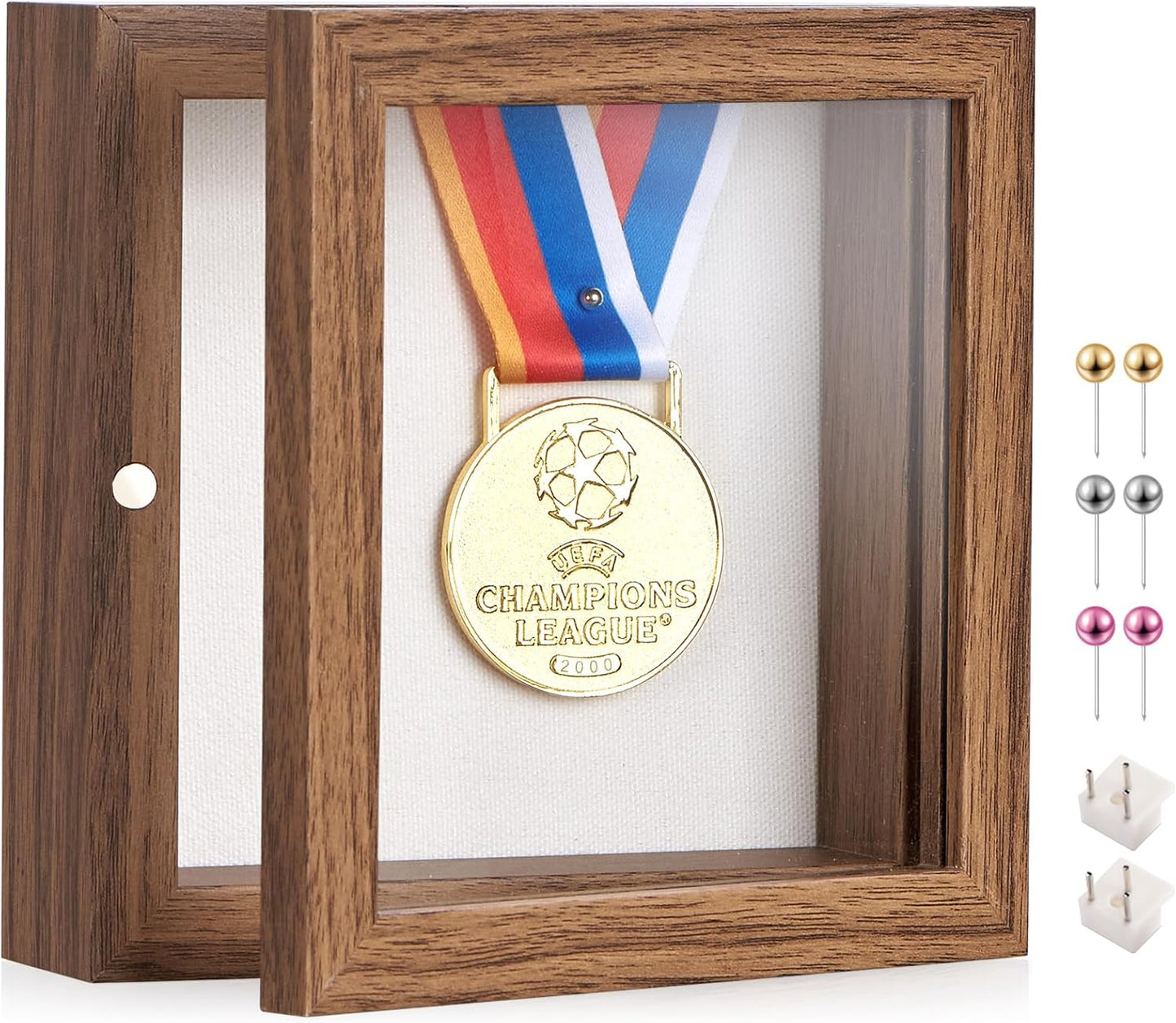 8x10 Deep Shadow Box Picture Frame Display Case with Linen Back and Stand,Real Glass Black Shadow Memory Box Frame 8x10 for Flower Baby Pet Wedding Photo Art Craft Memorial Wall Decor Gift