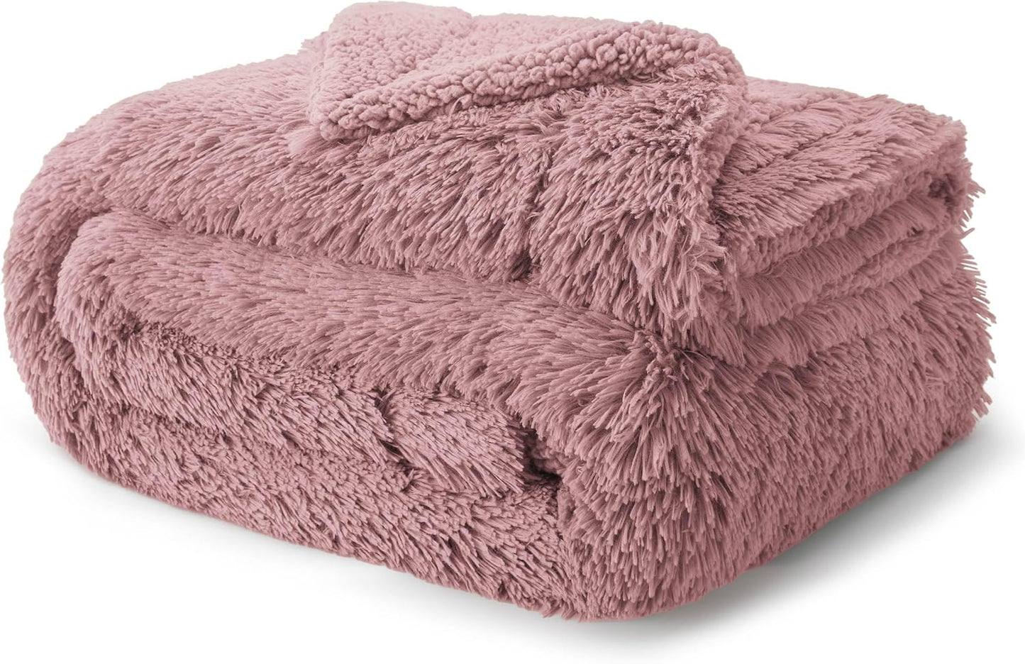 Bedsure GentleSoft Fluffy Fuzzy Faux Fur Throw Blanket for Couch, Soft Sherpa Fleece Cozy Gifts for Women, Plush Bed Blanket Room Decor for Men, Thick Warm Minky Teen Gifts Winter Bedding