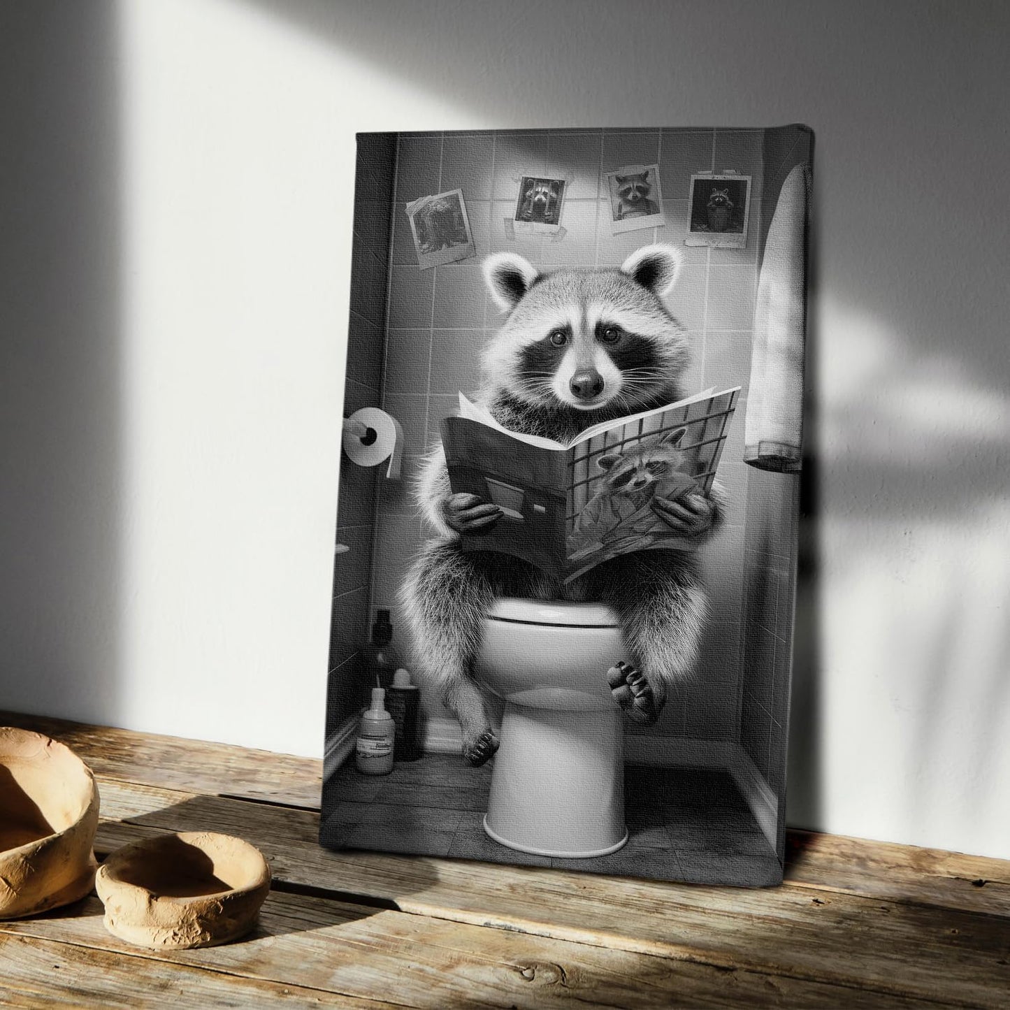 DIHSIEG 12x16 Canvas Wall Art funny bathroom wall art Print Poster Vintage Poster Frameless Floral Can be hung on the Wall Heal Your Heart poster Wall Art Canvas