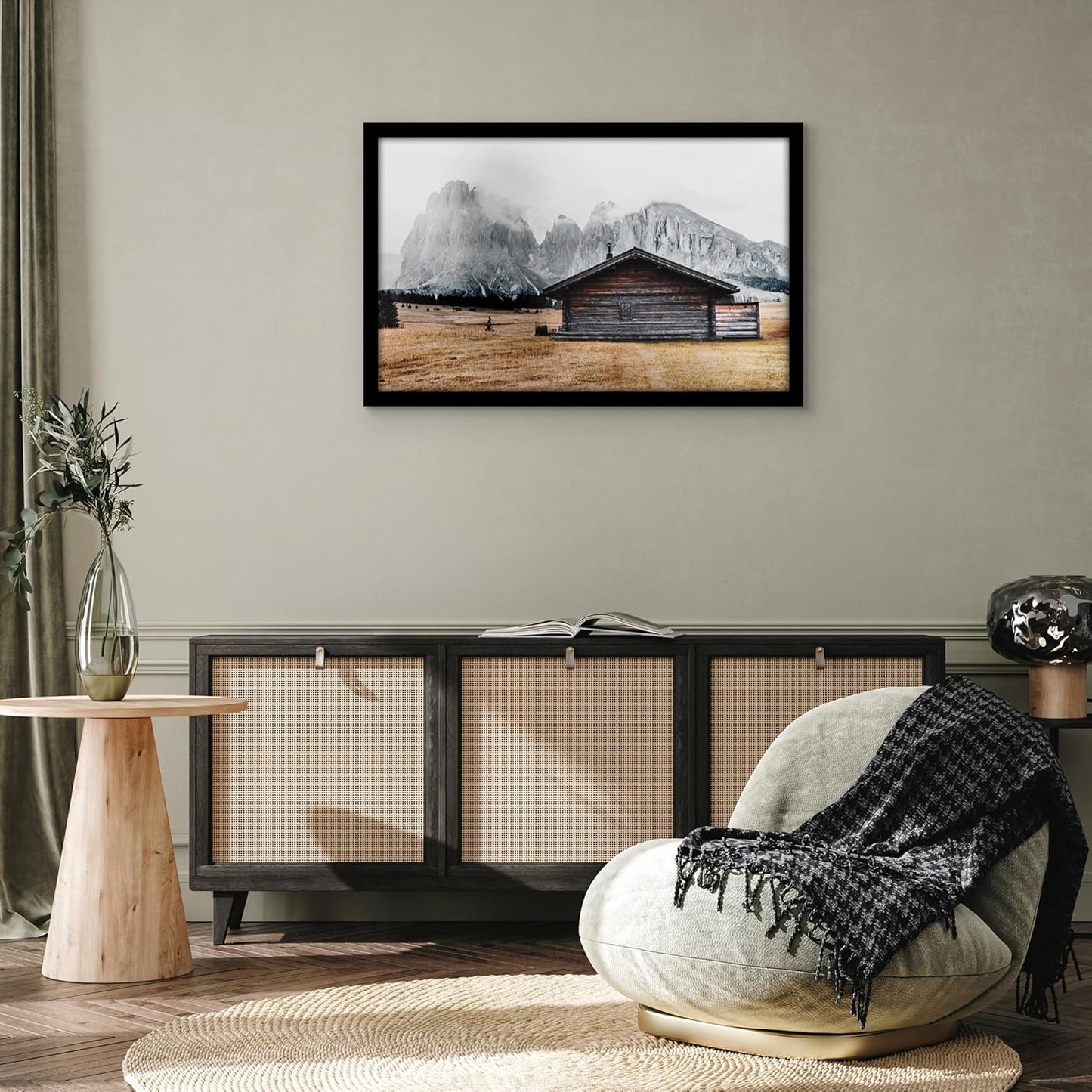 Americanflat 16x20 Picture Frame with Polished Plexiglass - Black Picture Frame - Wide Photo Frames Made of Engineered Wood for Vertical or Horizontal Wall Display - Epic Collection - Black - Colors A