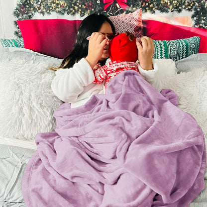 Bedsure GentleSoft Fleece Throw Blanket for Couch Grey - Lightweight Plush Fuzzy Cozy Soft Blankets and Throws for Sofa, Couch, Travel, Camping, 50x60 inches - Colors A