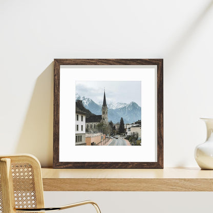 Vittanly 8x10 Picture Frames Set of 9, Shatter Resistant Plexiglass, Display 5x7 Pictures with Mat or 8x10 without Mat, Photo Frames for Wall or Tabletop, Engineered Wood, Black - Colors A