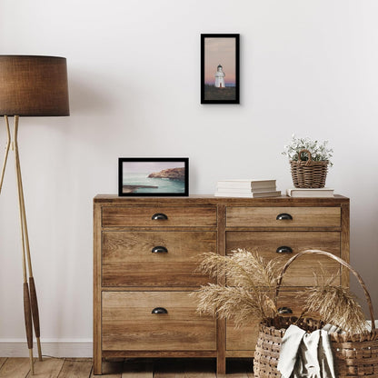 Americanflat 12x18 Poster Frame with Shatter-Resistant Glass - Signature Collection - Gallery-Style Frames Made of Engineered Wood - Photo Frame for Wall Display - Black - Colors B