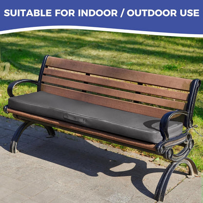 IPYNBAP Outdoor Bench Cushions for Outdoor Furniture, 48x18x3 Inch, Waterproof Bench Pillow, Fade Resistant Long Bench Seat Pads for Garden, Indoor, Porch Swing, Navy Blue