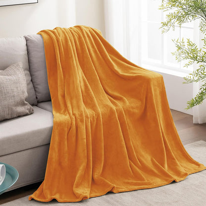 BEDELITE Fleece Blanket Black Throw Blankets for Couch & Bed, Luxury Plush Cozy Fuzzy Blanket 50x60 inches, Super Soft Warm Lightweight Throw Blanket for Travel Camping - Colors A