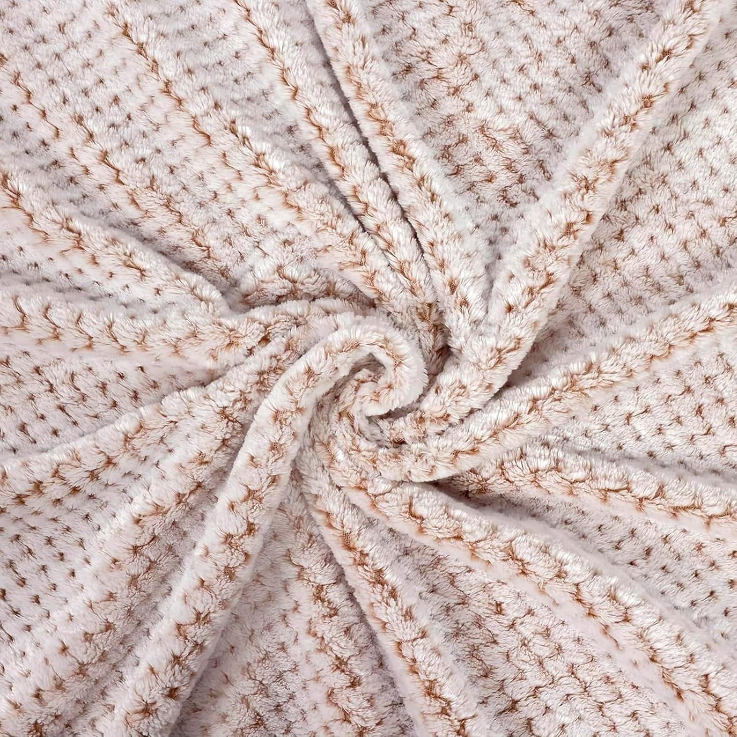 Exclusivo Mezcla Fleece Throw Blanket Extra Large, Super Soft and Warm Blankets for Couch, Sofa and Bed Waffle Textured, Cozy, Fuzzy and Lightweight (Slate Blue, 50x70 Inches)