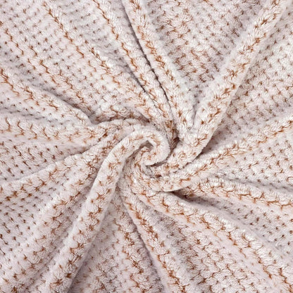 Exclusivo Mezcla Fleece Throw Blanket Extra Large, Super Soft and Warm Blankets for Couch, Sofa and Bed Waffle Textured, Cozy, Fuzzy and Lightweight (Slate Blue, 50x70 Inches)