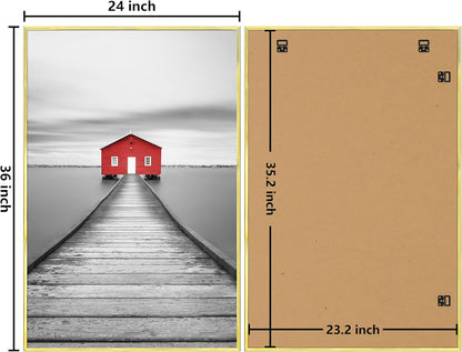ELSKER&HOME 22.375 x 34 Poster Frame 3 Pack, Black Picture Frame for Horizontal or Vertical Wall Mounting, Sturdy and Scratch-proof