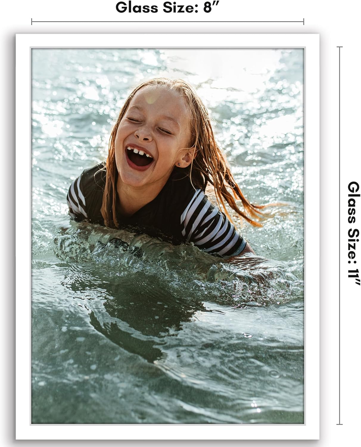 Americanflat 24x36 Poster Frame with Polished Plexiglass - Streamline Collection - Thin Border Picture Frame for Wall Display - Hanging Hardware Included - Black - Colors C