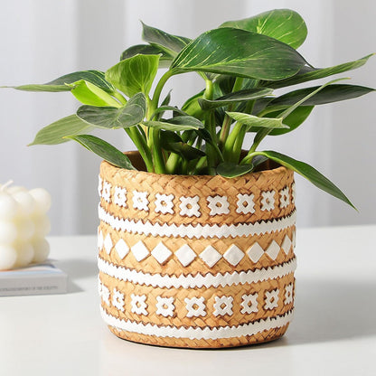 vomiceak Face Planter Pots Head, Planters for Indoor Plants - Double Cute Plant Pots for Flower & Succulent with Drainage Holes - Gift Ideas for Women (White Lady)