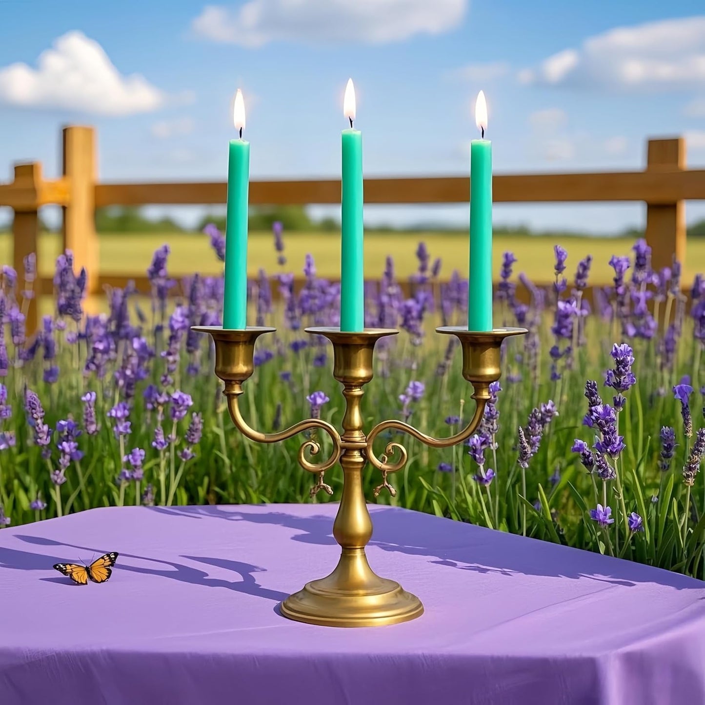 12-Pack Olive Green Taper Candles, 10 Inch Unscented Dripless Candlesticks, Long-Lasting Burn Time of 7-8 Hours, Perfect for Christmas Home Décor Spring and St. Patrick's Day