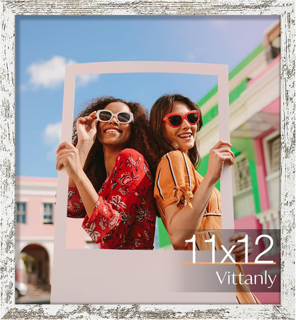 Vittanly 11x14 Picture Frame, Display Pictures 8x10 with Mat or 11x14 without Mat, Photo Frame for Wall Mounting, Black, 1 Pack - Colors B