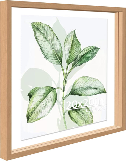 CORE ART 8x10 Floating Picture Frame,Double Plexglass Floating Frame for 5x7,4x6 Pictures,Wall or Tabletop Display,Black