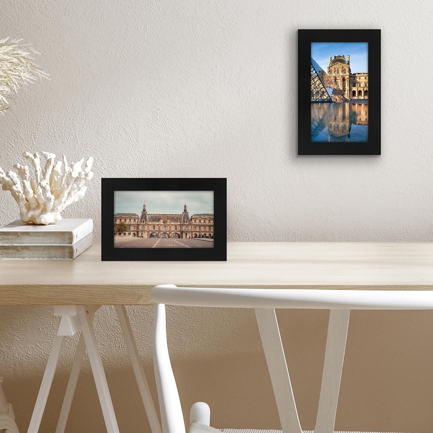 Americanflat 12x18 Poster Frame with Shatter-Resistant Glass - Signature Collection - Gallery-Style Frames Made of Engineered Wood - Photo Frame for Wall Display - Black - Colors A