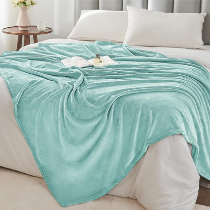BEDELITE Fleece Blanket Black Throw Blankets for Couch & Bed, Luxury Plush Cozy Fuzzy Blanket 50x60 inches, Super Soft Warm Lightweight Throw Blanket for Travel Camping - Colors A