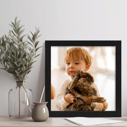 Vittanly 11x14 Picture Frame, Display Pictures 8x10 with Mat or 11x14 without Mat, Photo Frame for Wall Mounting, Black, 1 Pack - Colors A