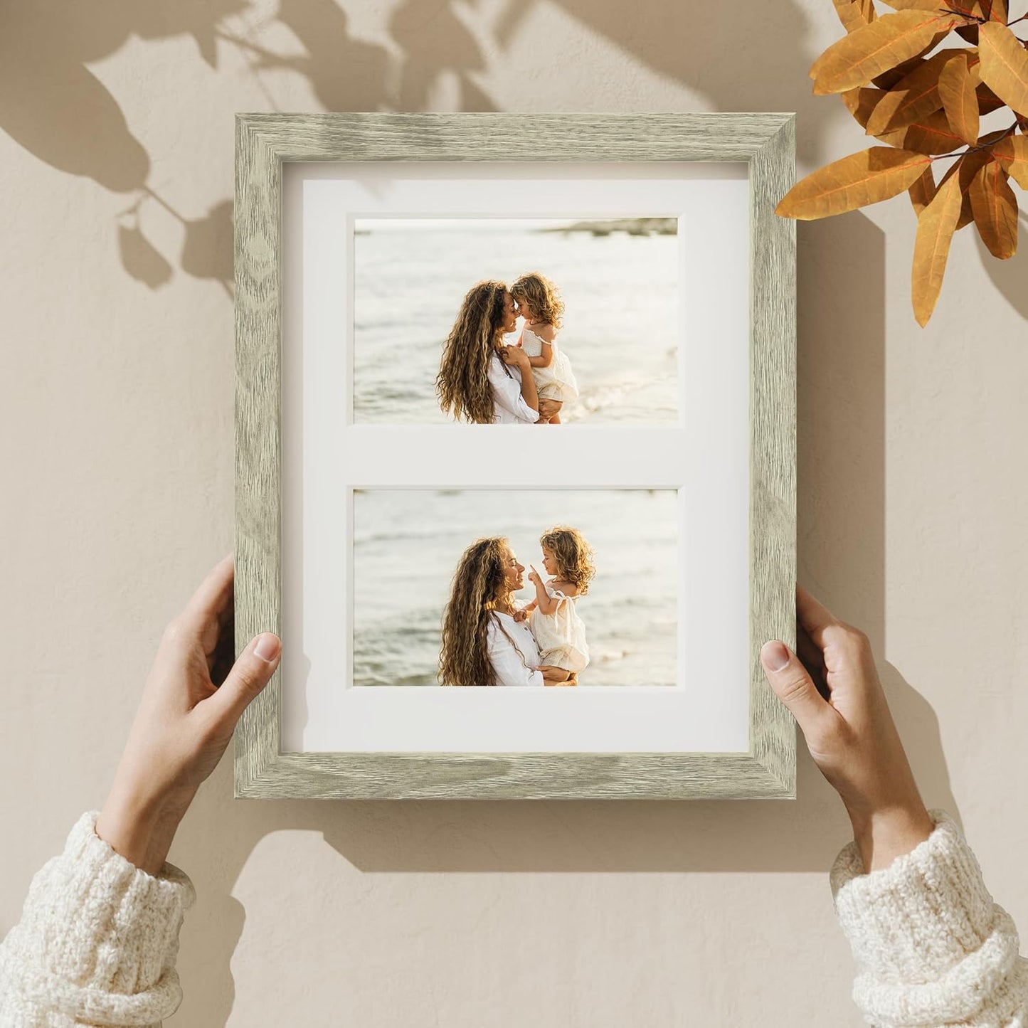 Vittanly 11x14 Collage Picture Frame, Displays 5Pcs 4x6 Pictures with Mat or 1Pcs 11x14 without Mat for Wall Mounting, Picture Frames Collage Wall Decor in Black, 1 Pack