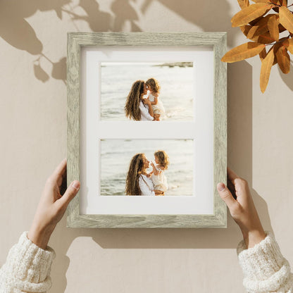 Vittanly 11x14 Collage Picture Frame, Displays 5Pcs 4x6 Pictures with Mat or 1Pcs 11x14 without Mat for Wall Mounting, Picture Frames Collage Wall Decor in Black, 1 Pack