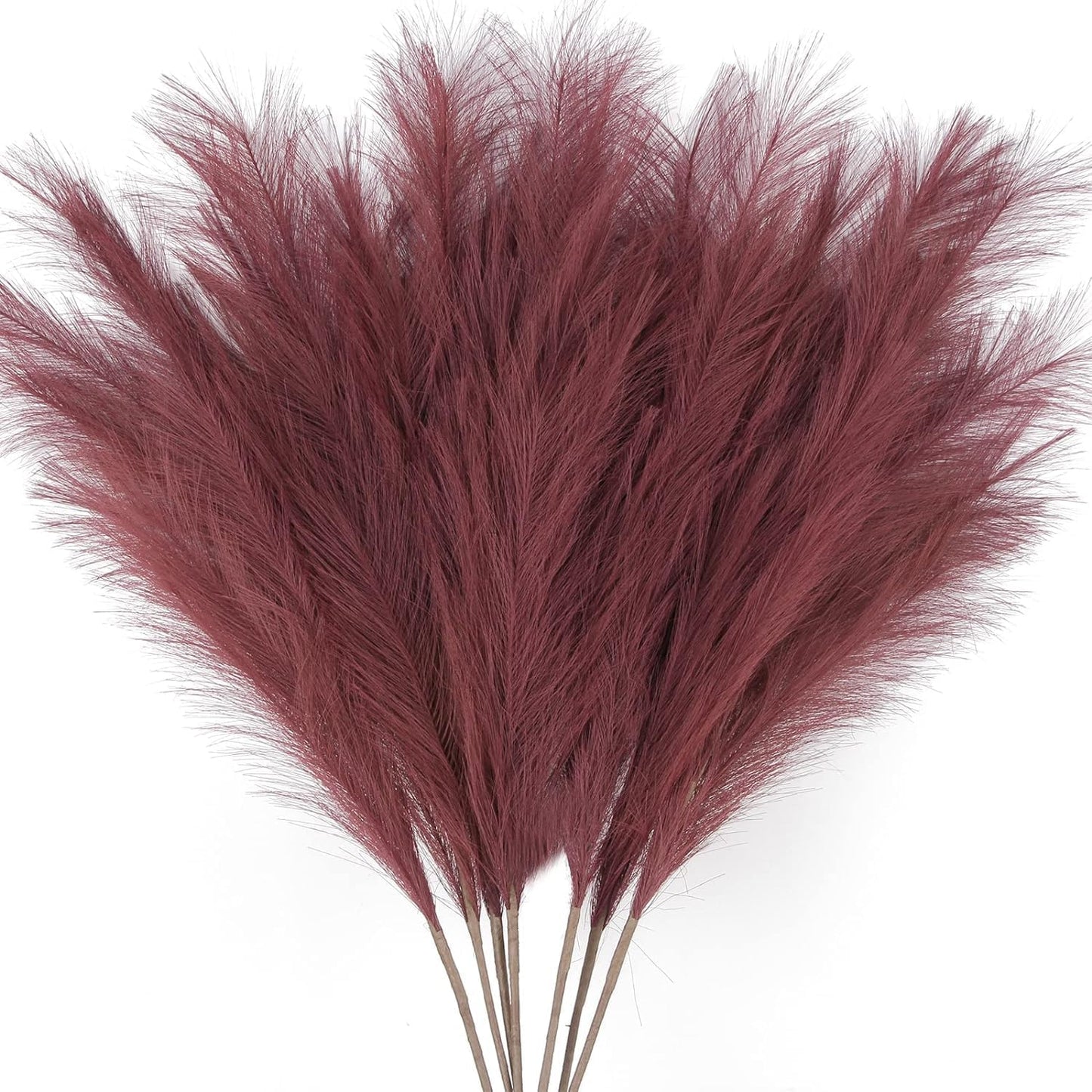 ZIFTY 7-Pcs 38"/3.1FT Faux Pampas Grass Large Tall Fluffy Artificial Fake Flower Bedroom Decor Boho Decor Bulrush Reed Grass for Vase Filler Farmhouse Home Wedding Decor (Beige Mixed)
