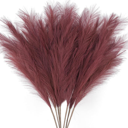 ZIFTY 7-Pcs 38"/3.1FT Faux Pampas Grass Large Tall Fluffy Artificial Fake Flower Bedroom Decor Boho Decor Bulrush Reed Grass for Vase Filler Farmhouse Home Wedding Decor (Beige Mixed)