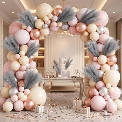 30pcs Pampas Grass Decor,21" Artificial Pompous Grass Bulk,Small Vase Filler Pompas Grass for Home Wedding Living Room Wall Party Decoration (Beige,Light Brown, 21 Inch 30 Pcs)
