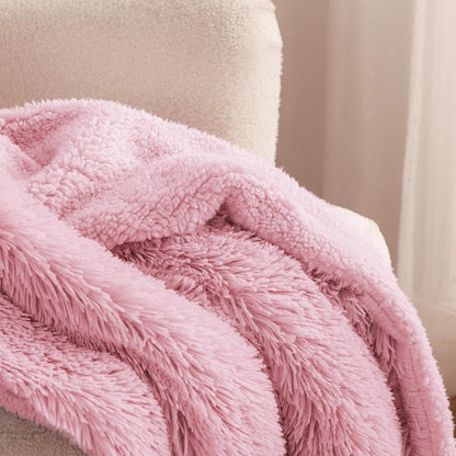 Bedsure GentleSoft Fluffy Fuzzy Faux Fur Throw Blanket for Couch, Soft Sherpa Fleece Cozy Gifts for Women, Plush Bed Blanket Room Decor for Men, Thick Warm Minky Teen Gifts Winter Bedding