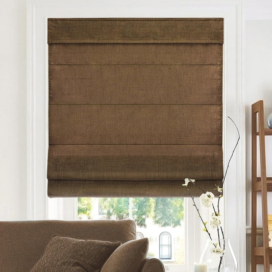 CHICOLOGY Cordless Roman Shade, Light Filtering Privacy Liner, Textured Belgian Flax Fabric, True-to-Size 31" W x 64" H, Inside/Outside/Ceiling Mount Window Treatment for Living Room Bedroom - Colors B