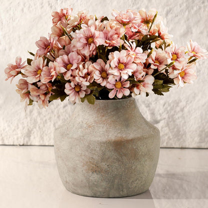 Mitt&Ditt Ceramic Flower Vase with Handles, 11 inch Tall Vase for Centerpieces, Large Decorative Terracotta Vases, Farmhouse Rustic Vases for Home Decor, Living Room, Table, Neutral
