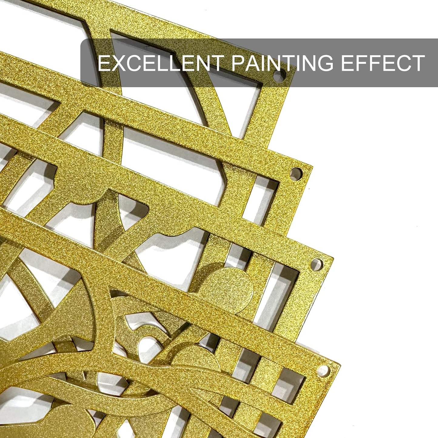 Glamativity 4 Pack Gold Wall Art Decor, Minimalist Single Line Real Metal Wall Art, Woman's Body Shape Abstract Wall Art (Gold Classic Style, 17 x 11.8'')