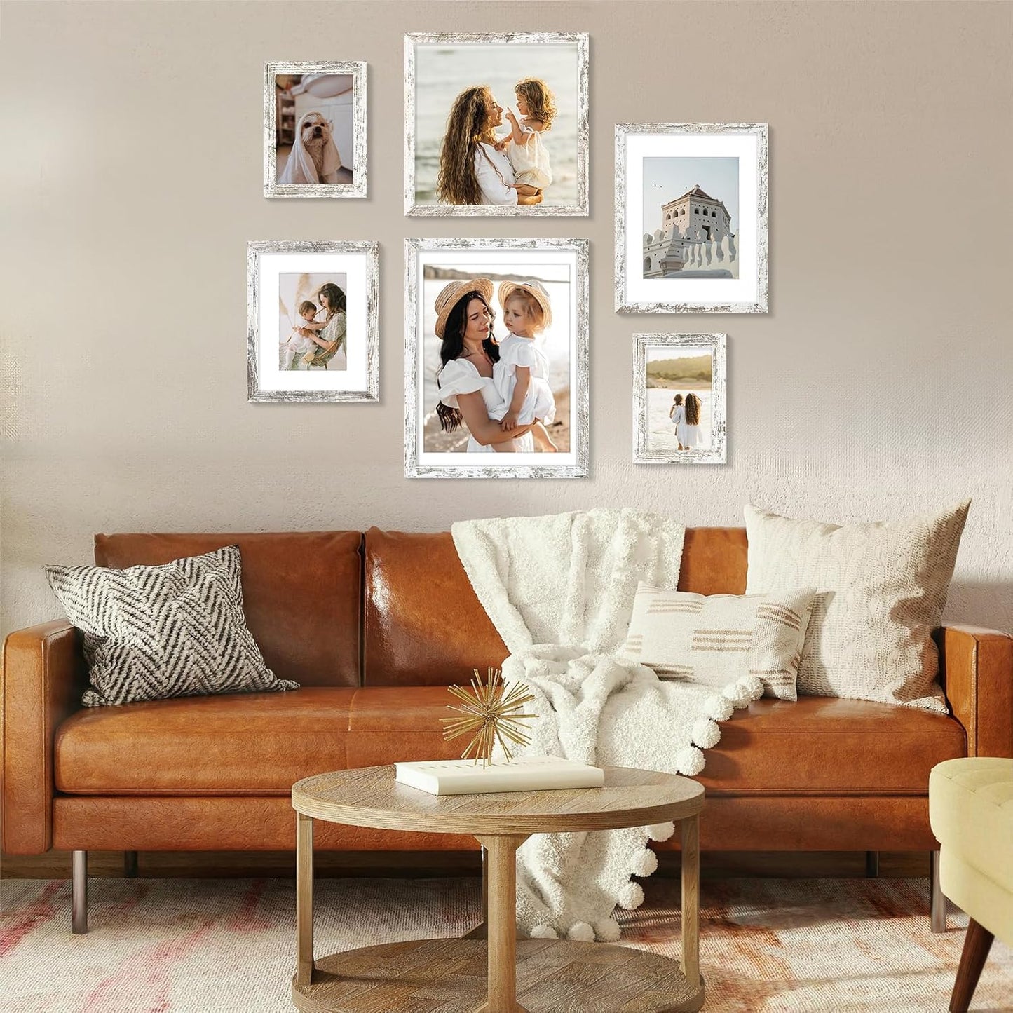 Vittanly 11x14 Picture Frame, Display Pictures 8x10 with Mat or 11x14 without Mat, Photo Frame for Wall Mounting, Black, 1 Pack - Colors B