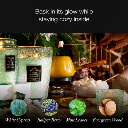 Voluspa Baltic Amber Candle, 18 oz, Coconut Wax Blend, Scented Candles for Home, 100 Hour Burn Time, Candle Jar