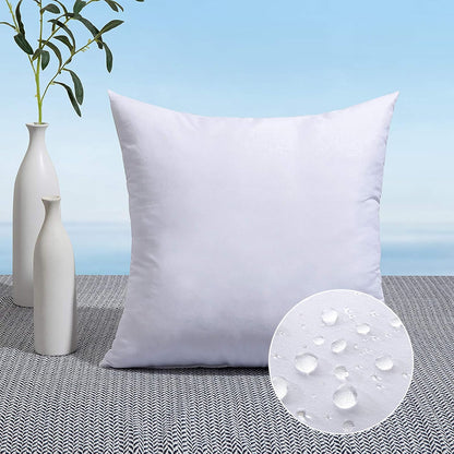 MIULEE Pack of 2 12x20 Outdoor Pillow Inserts, Outdoor Throw Pillows Water-Resistant Decorative Premium Lumbar Pillow Stuffer Sham for Porch Swing Couch Sofa Cushion Patio Furniture