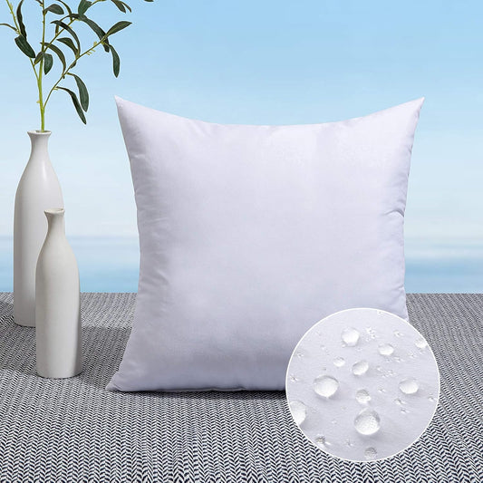 MIULEE Pack of 2 12x20 Outdoor Pillow Inserts, Outdoor Throw Pillows Water-Resistant Decorative Premium Lumbar Pillow Stuffer Sham for Porch Swing Couch Sofa Cushion Patio Furniture