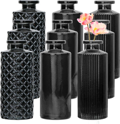 Glass Bud Vase Set of 32 pcs,Bud Vases in Bulk,Small Vases for Centerpieces, Mini Flower Vase Bulk for Rustic Wedding Home Table Decorations