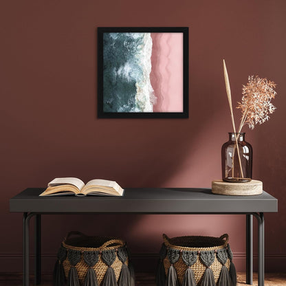 Americanflat 12x18 Poster Frame with Shatter-Resistant Glass - Signature Collection - Gallery-Style Frames Made of Engineered Wood - Photo Frame for Wall Display - Black - Colors A