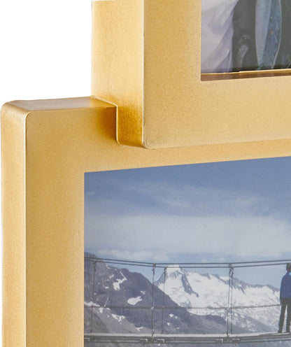MELANNCO Collage Picture Frame for Wall, Holds 12 Photos - Six 4x6 and Six 6x4 Images, 18x23 Inch Black Plastic Frame, Hang Horizontal or Vertical, Gallery Wall Decor