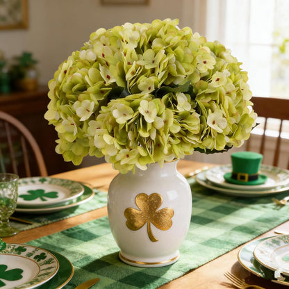 Kimura's Cabin 6pcs White Hydrangea Artificial Flowers Silk Fake Hydrangeas Faux Hydrangea Flowers with Stems for Wedding Bouquets Arrangement Home Table Centerpieces Baby Shower Party Decoration