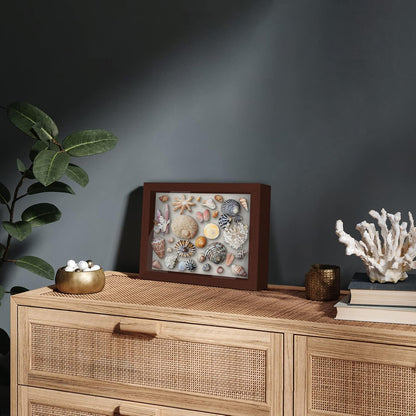 Americanflat Front Opening 11x14 Shadow Box Frame with Shatter-Resistant Glass - Silhouette Collection - Shadow Box Display Case for Tabletop and Wall Display - Black
