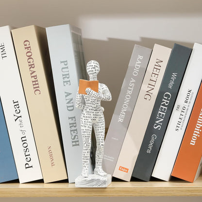 GRAPMKTG Home Decor Pulp Reading Women Thinker Statue Aesthetic Sculpture Room Decor Modern Abstract Decoration on Shelf Table Desk for Living Room Office Bedroom A