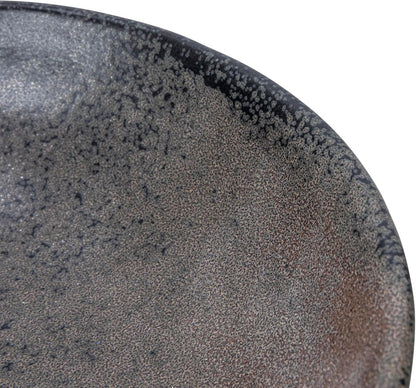 Creative Co-Op Stoneware Bowl w Reactive Glaze, White